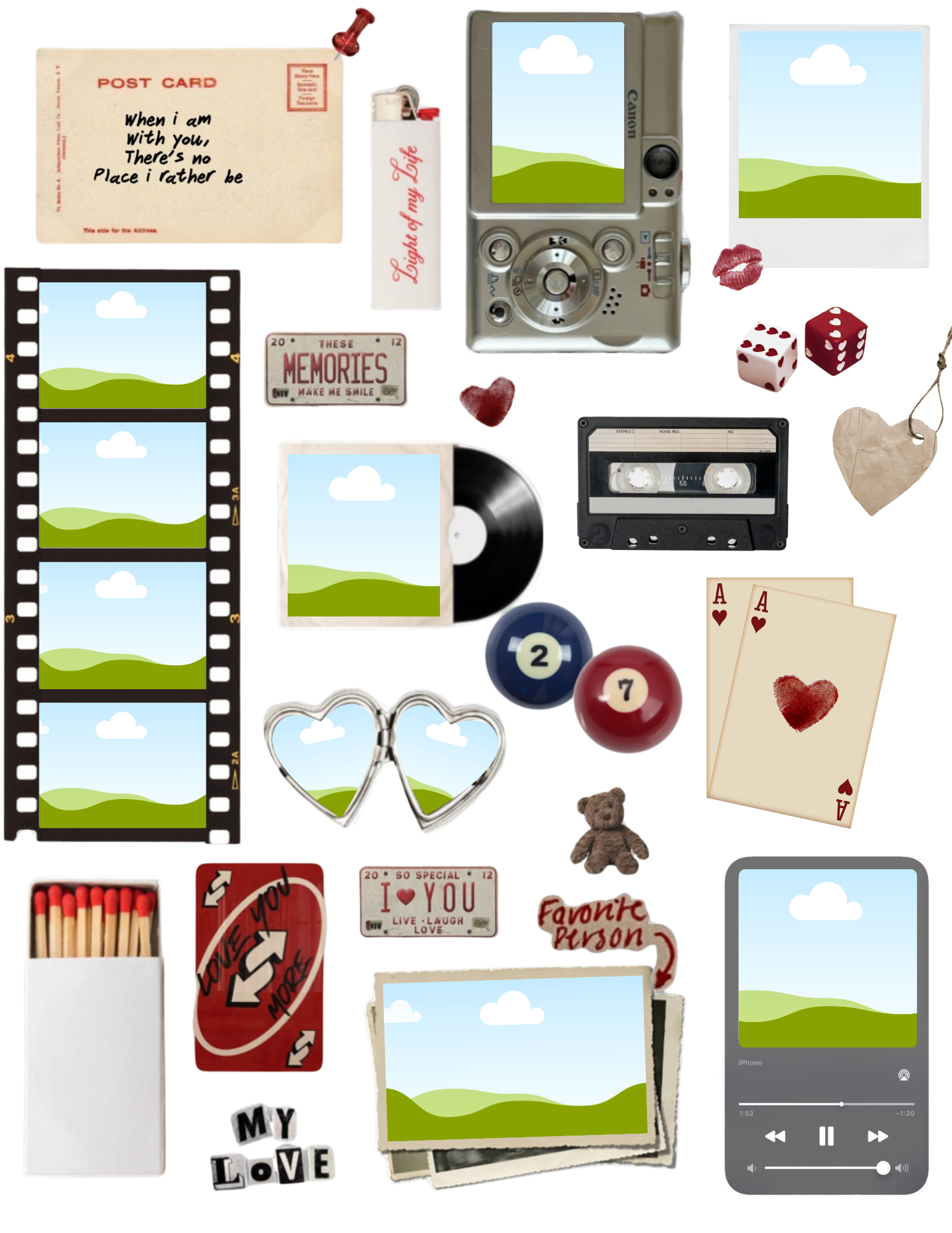 canva matchbox collage template