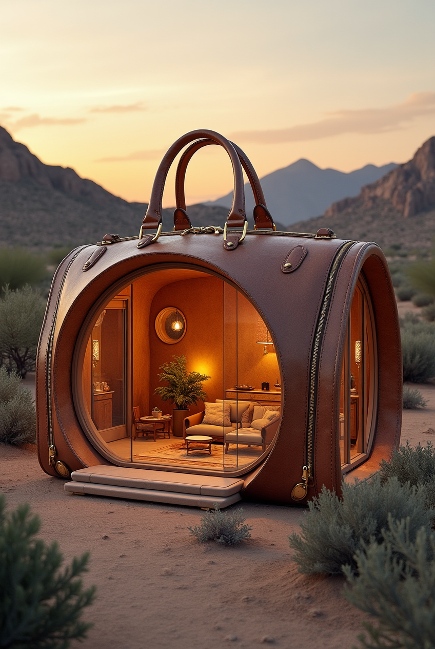 Tiny Luxury Home Inside a Handbag? AI Says Yes