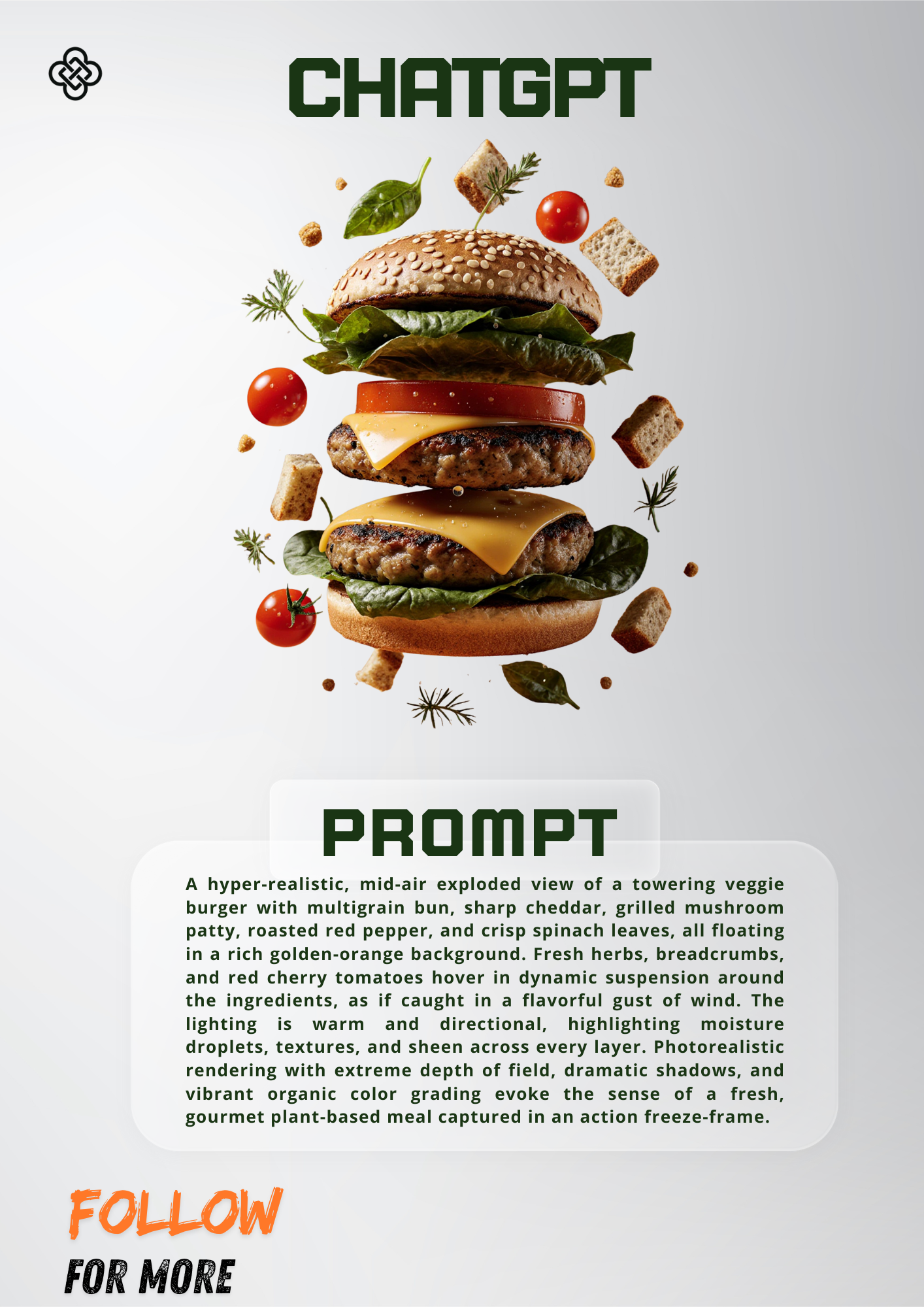 Create Stunning Food Art: Must-Try AI Burger Prompt for Viral Visuals!