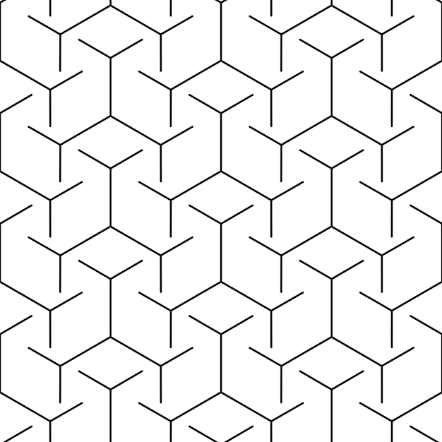 Seamless geometric pattern with simple elements. vector illustration. | Premium Vector