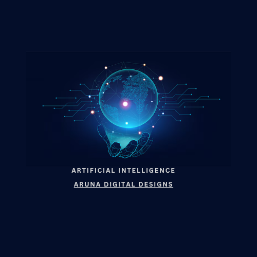 Aruna Creative AI Robot Logo
