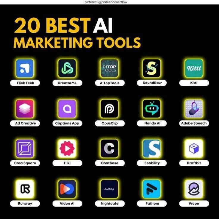 🚀 Boost Your Marketing with These 20 Best AI Tools! 📈