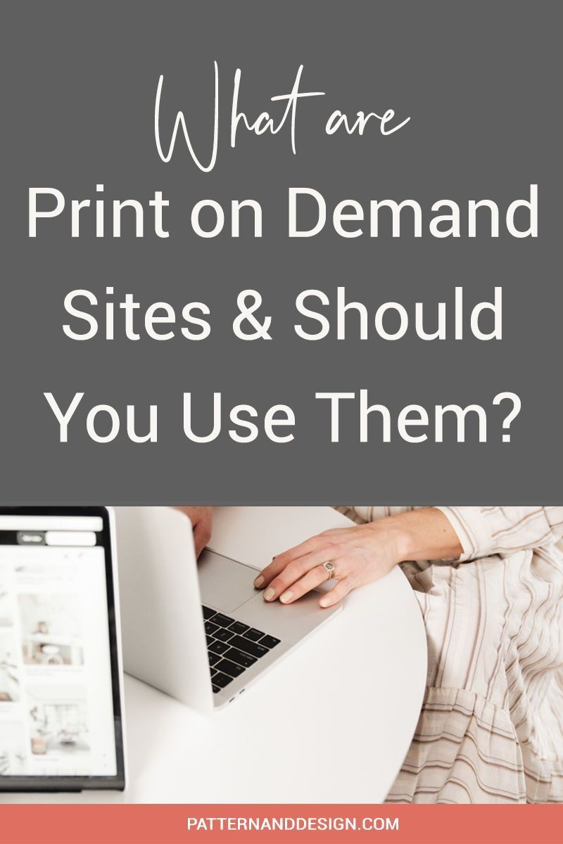 Using print on demand sites to sell your pattern designs
