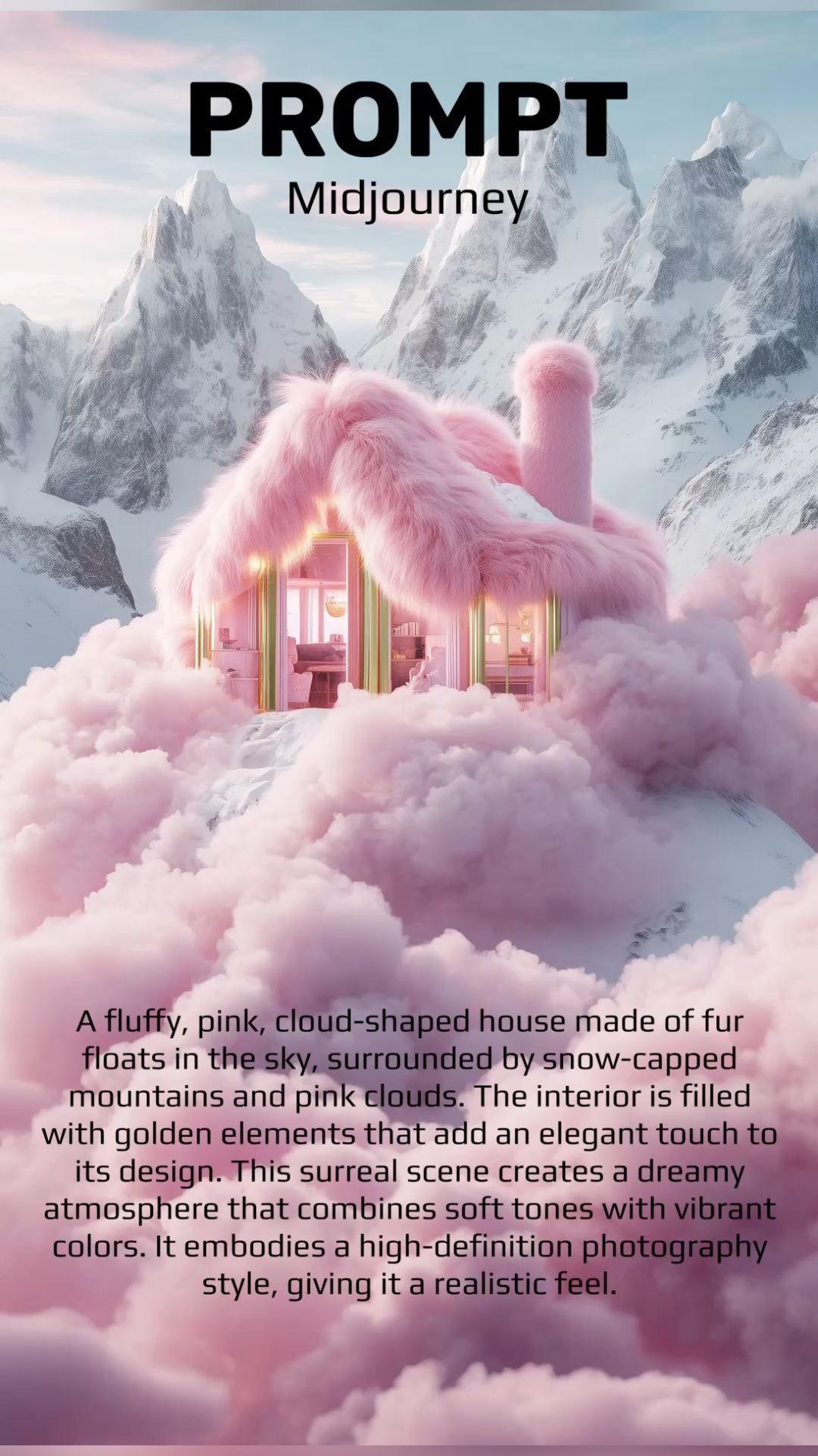 Fantastical Cozy Abode: A Whimsical Dreamscape Created by AI