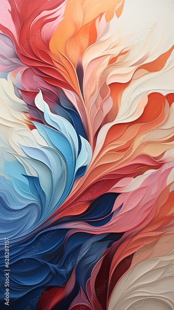 Foto Stock High-Definition Pastel Gradient Wallpaper: An Aesthetic and Calming Background for Apple Devices and Mobile Phones in 32K Resolution. Generative Ai