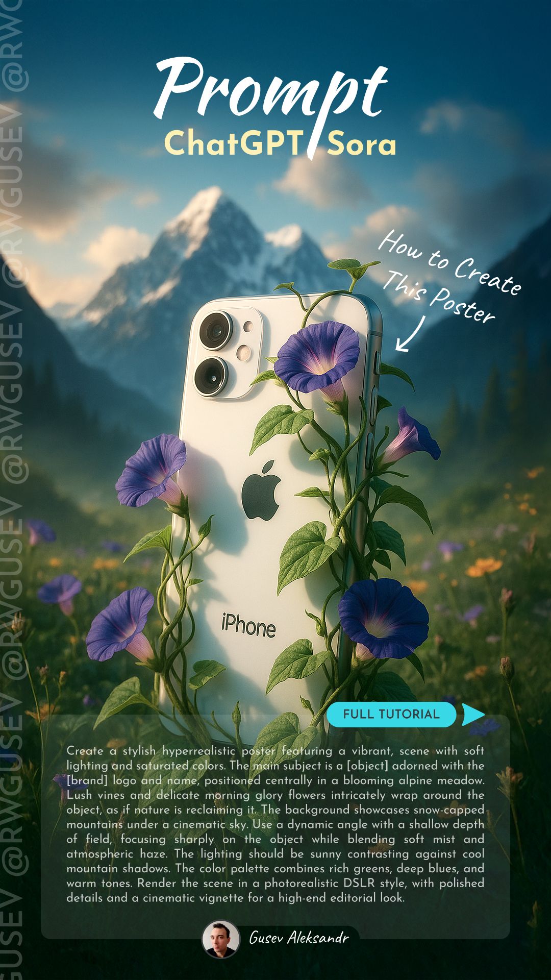 ChatGPT & Sora Prompt: Alpine Meadow Brand Magic