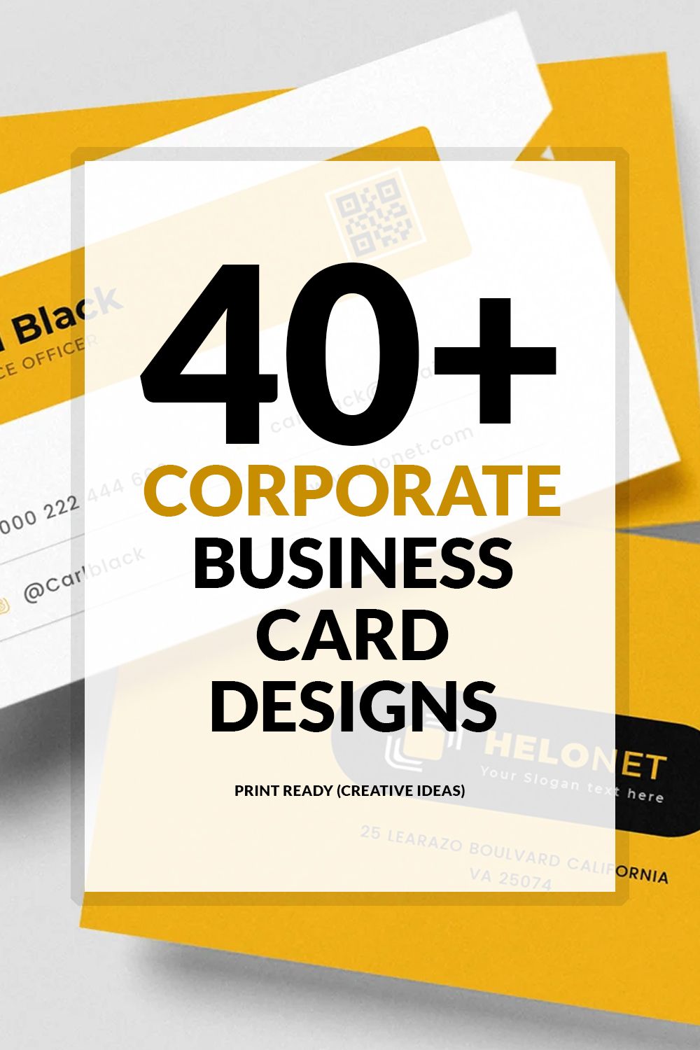 40+ Corporate Business Card Templates