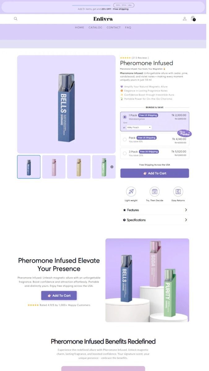 An Image Of A Website Page For Cosmetics Products