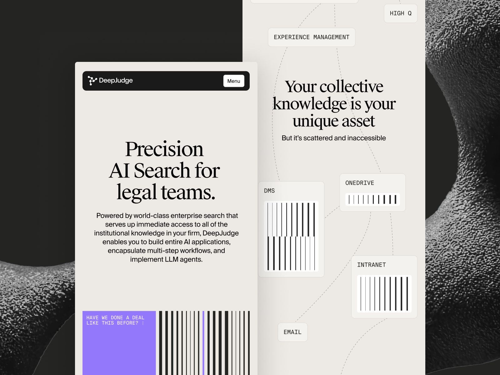 DeepJudge – Awwwards Honorable Mention