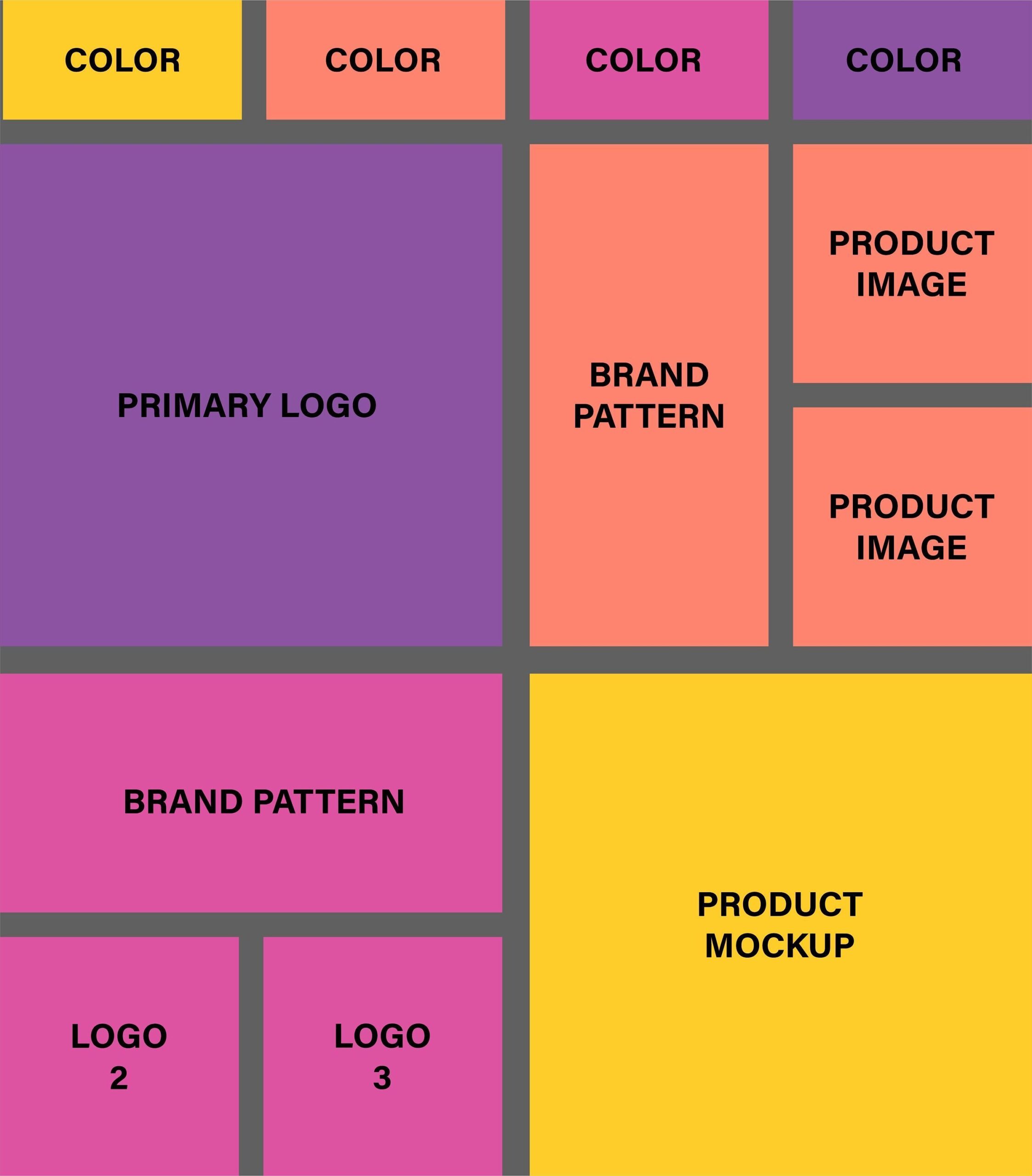Brand Board Template for Adobe Illustrator, Vector Mock-up | graphics xmas