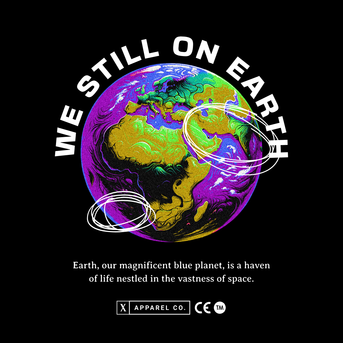 We Still on Earth – Tshirt Design Kittl