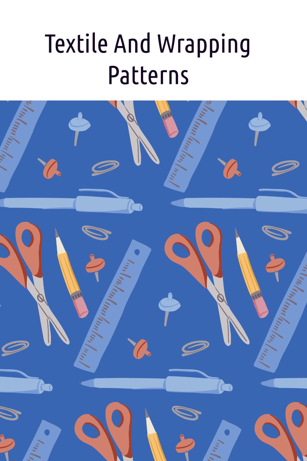 Craft Supplies Seamless Pattern | DIY Tools Repeat Design