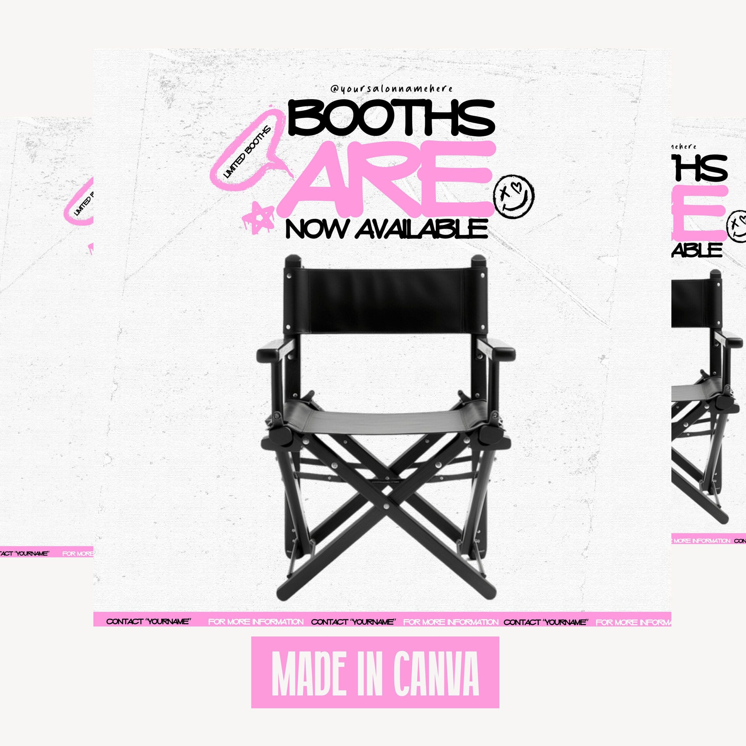 Dépliant de stands à louer, dépliant de stands disponibles, dépliant de stands maintenant ouverts