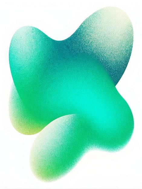 grainy textured gradient abstract shapes green background