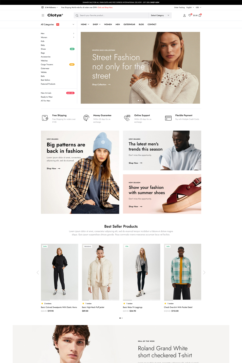 Clotya- Fashion Store eCommerce Theme |