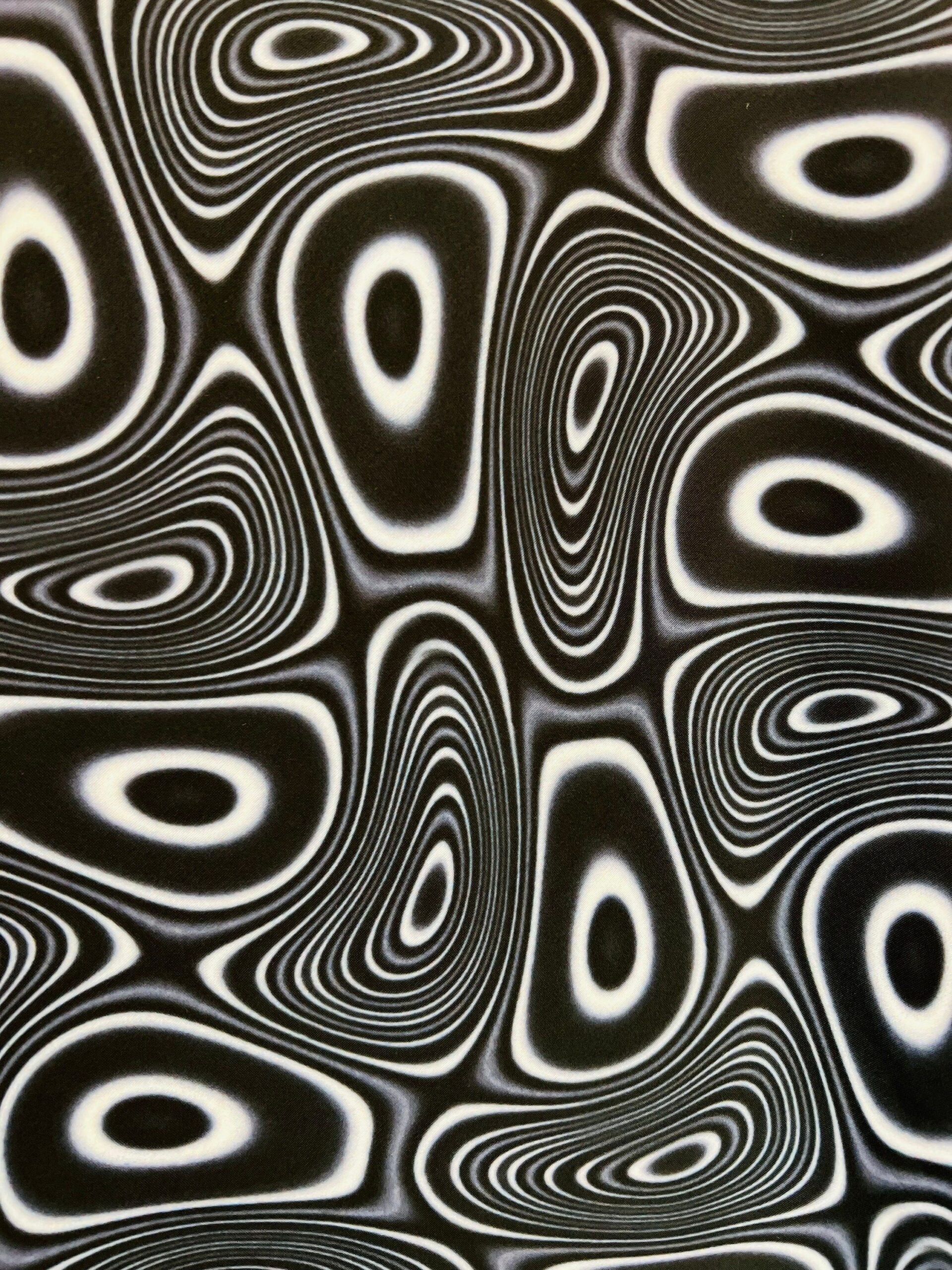 Motif abstrait d’art imprimé sur la meilleure qualité de spandex en nylon