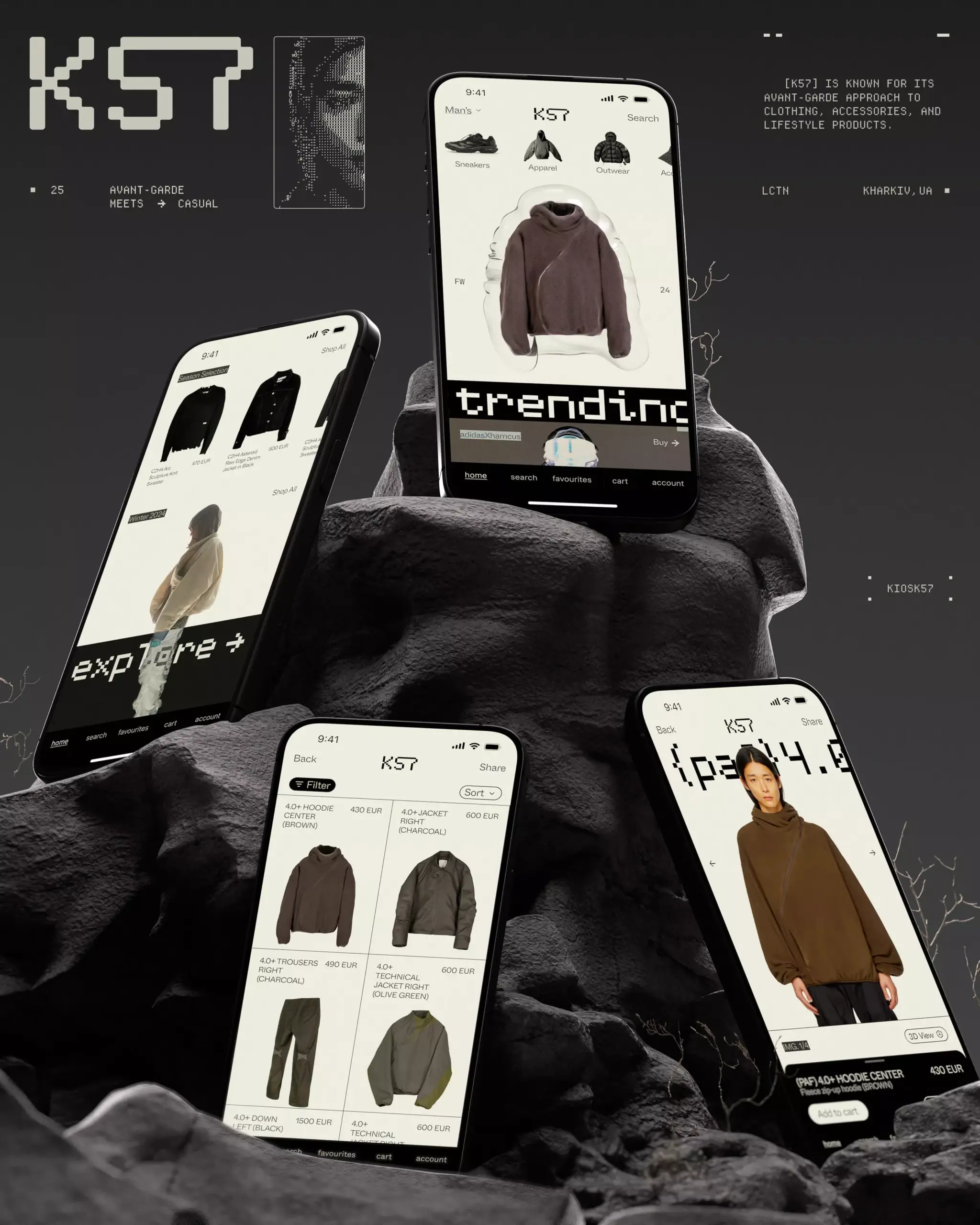 K57 — Clothing Store Mobile UI