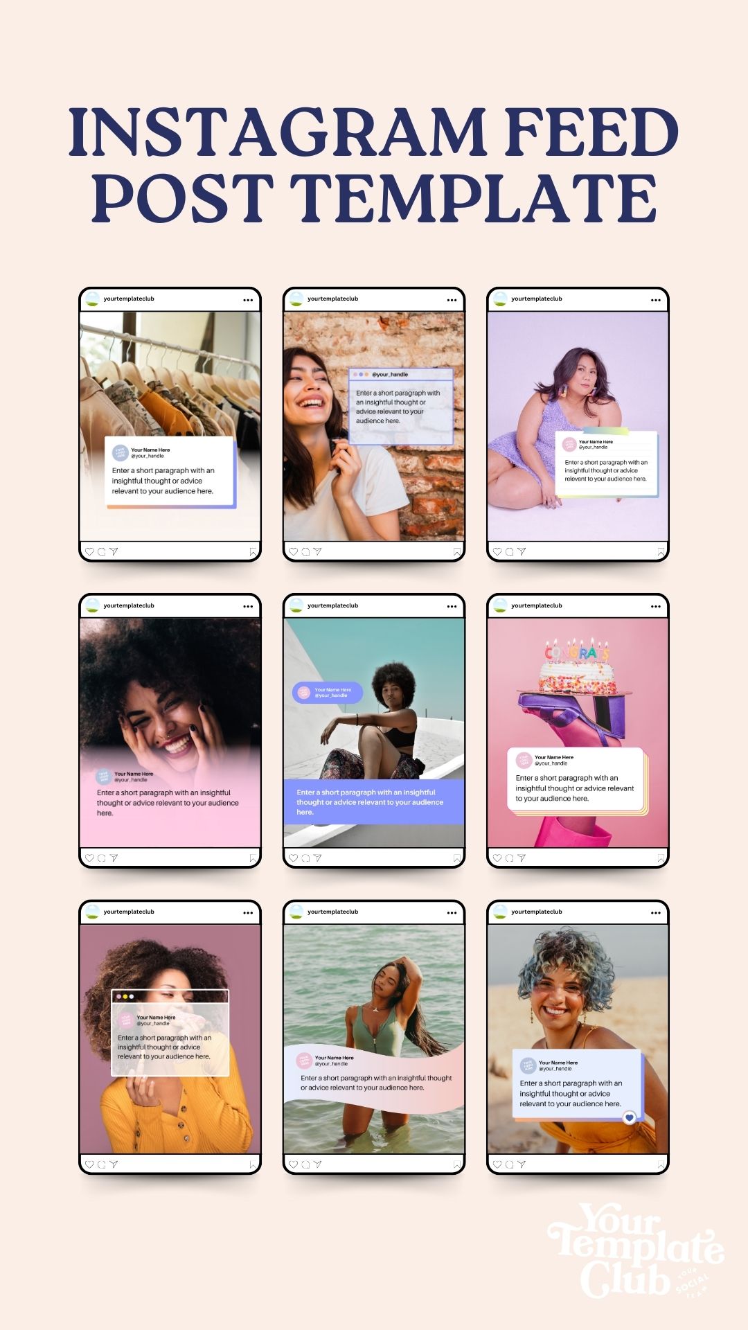 Instagram Feed Post Canva Templates