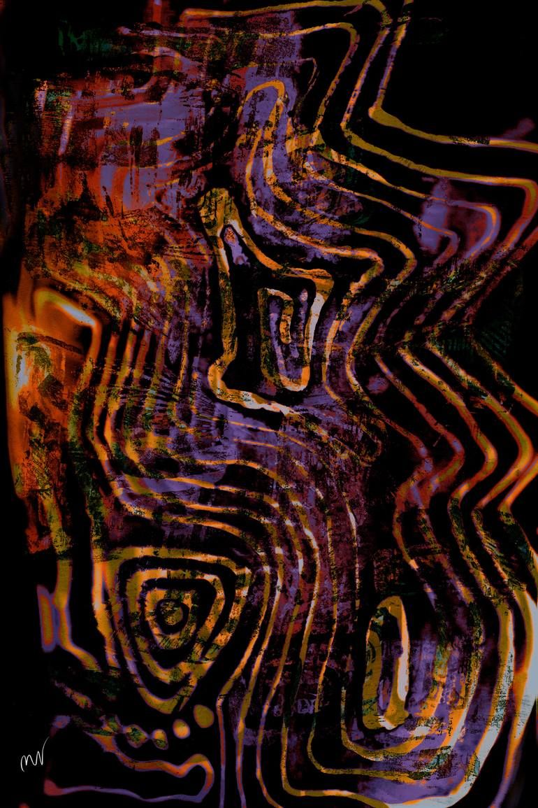 Original Abstract New Media by Mirja Nuutinen | Abstract Art on Paper | Memories from Africa 3 Limited Edition 1/5