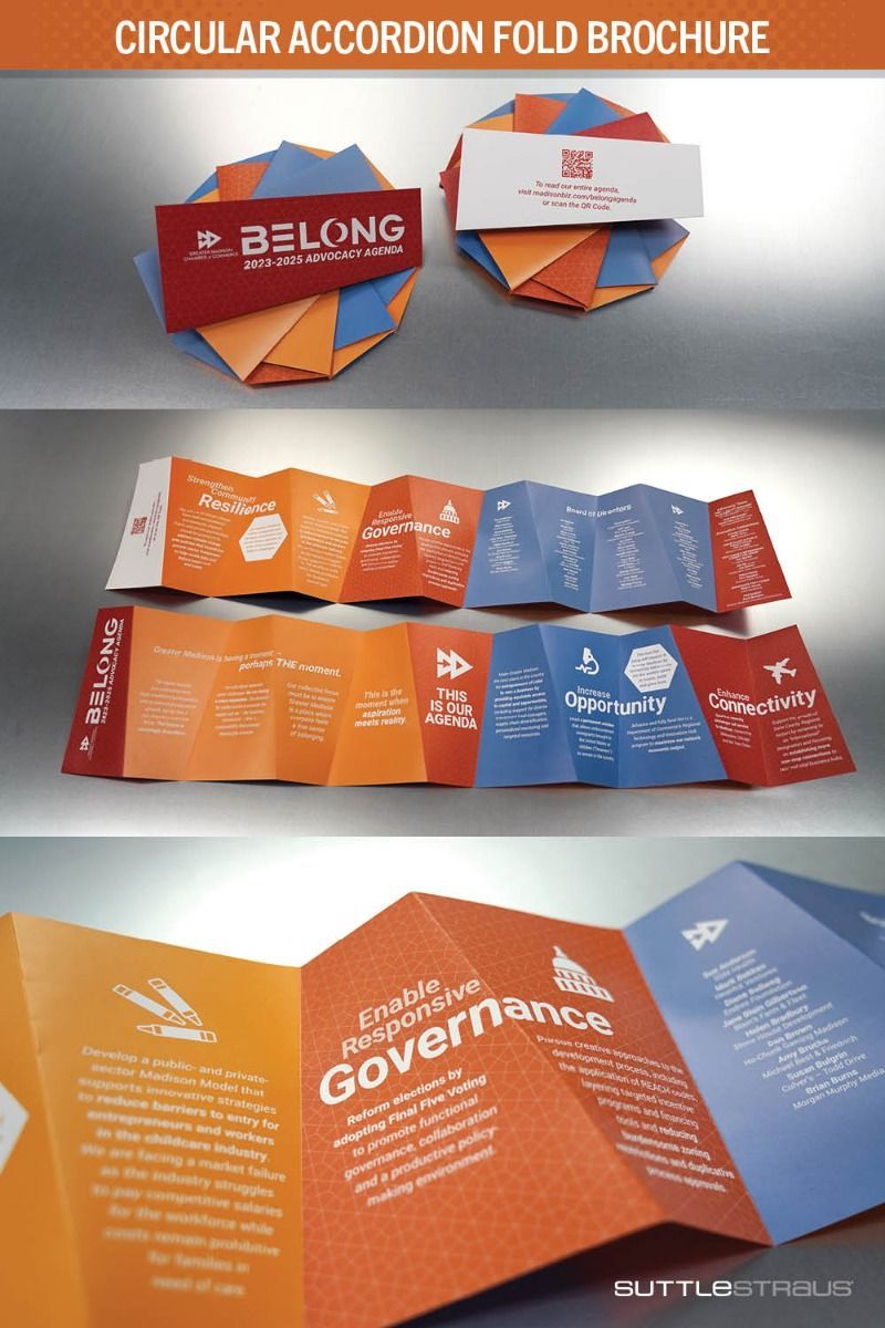 Circular Accordion Fold Brochure