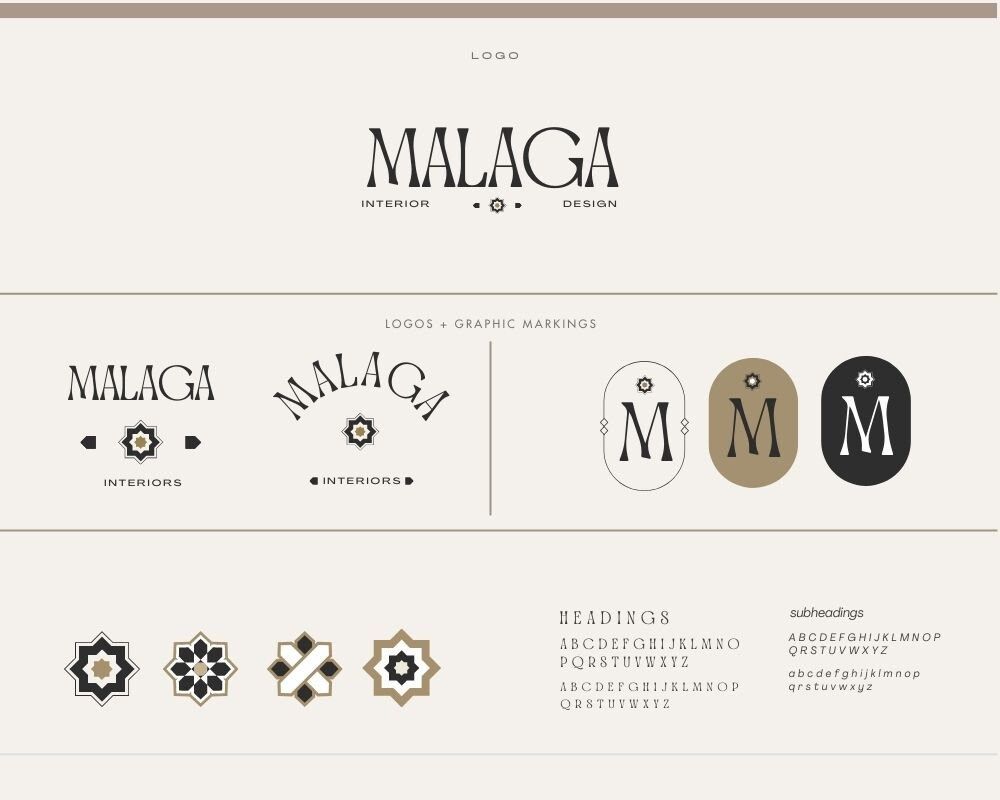 Logo de décoration d’intérieur et kit de marque