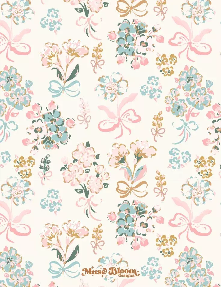 Margareth Floral – Ballerine — Muse Bloom Designs – Surface Patterns & Illustrations