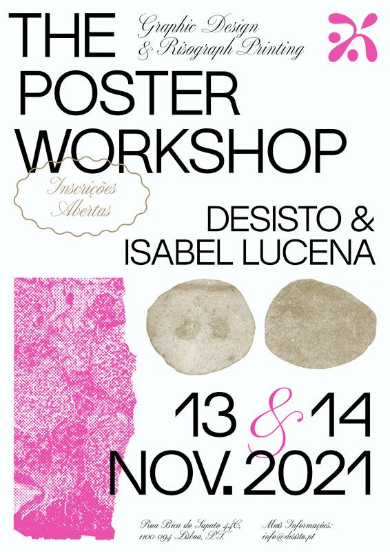 “The Poster Workshop”, 2021, by Desisto – typo/graphic posters