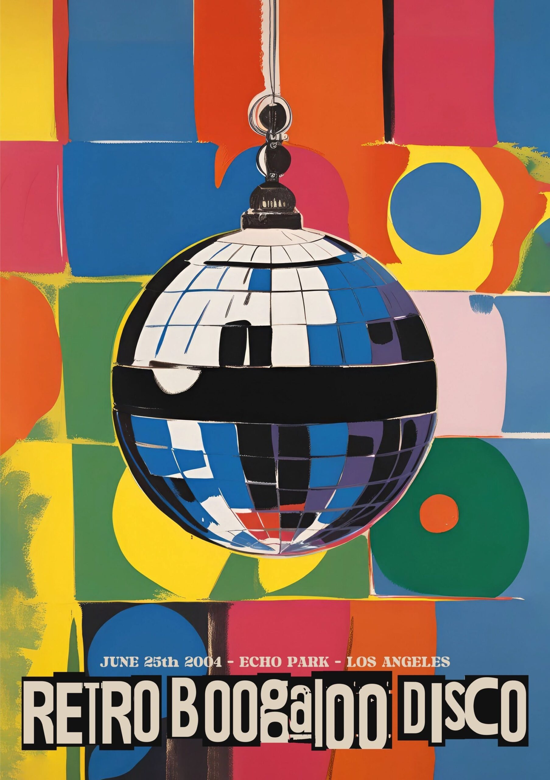 Retro Boogaloo Disco Pop-Art Poster