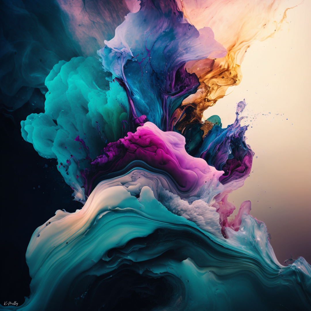 AI-Generated Landscapes, Abstract Oil Painting, Fun