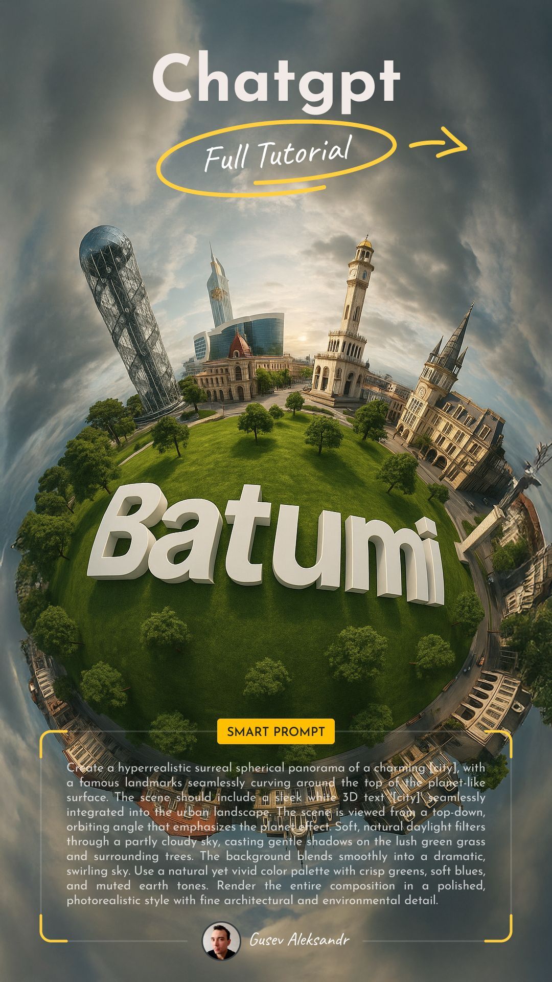 ChatGPT Prompt: 360-Degree Planetary Panorama