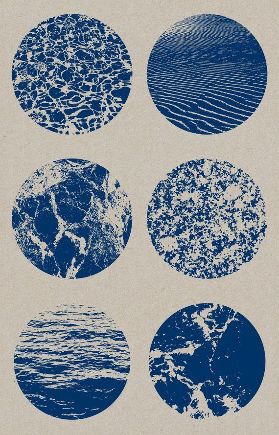 12 Water Textures – Vector & PNG Resources. Digital Download. Art Prints