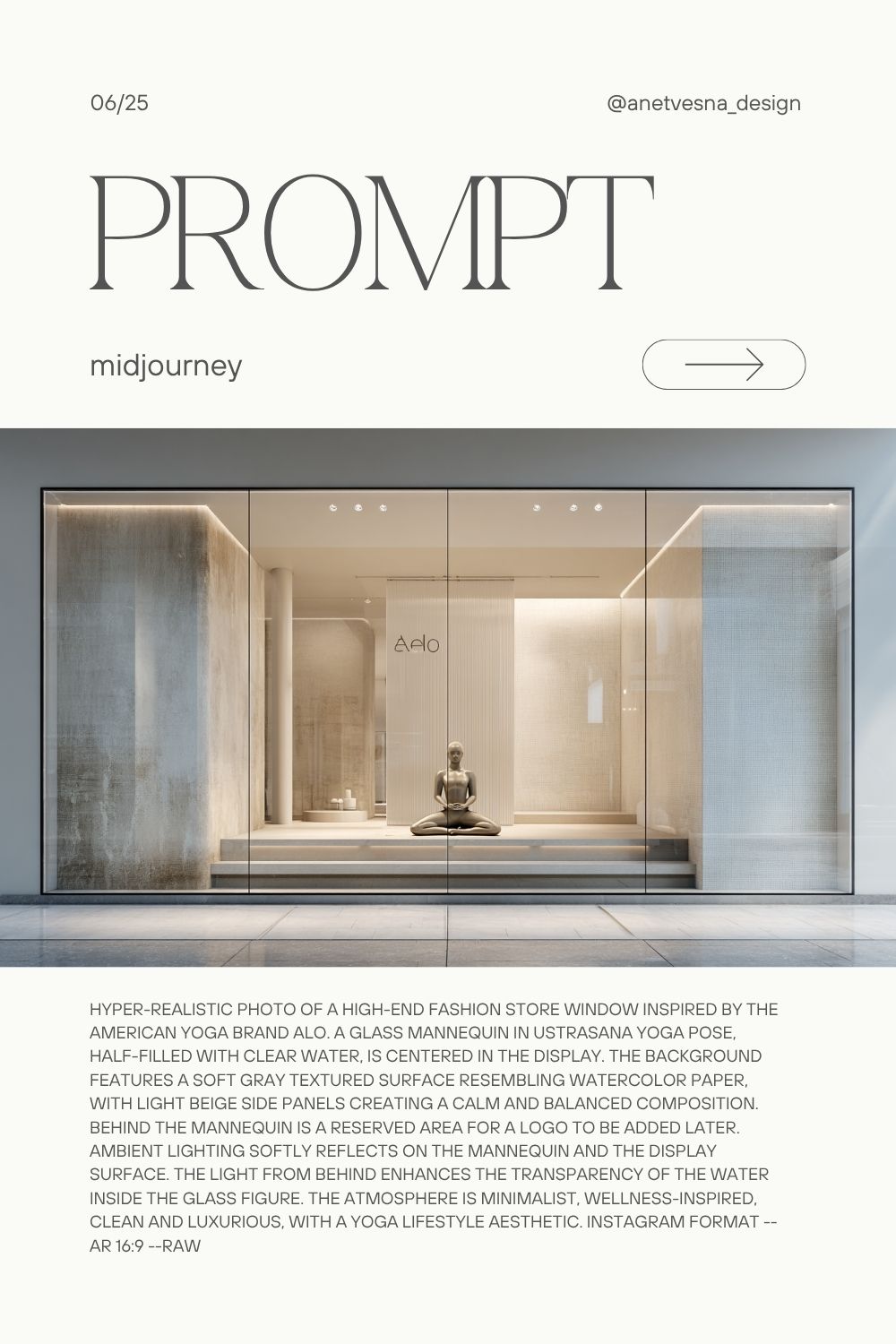 Промпт для Midjourney витрина магазина