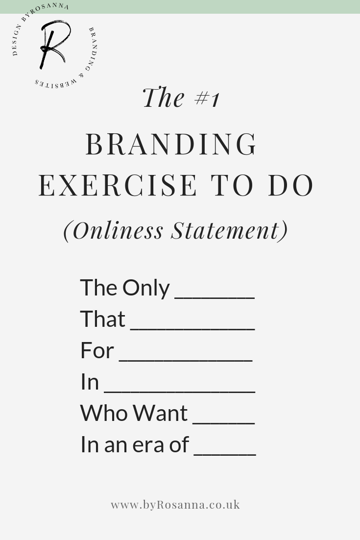 The #1 Branding Exercise You Need To Do  | byRosanna