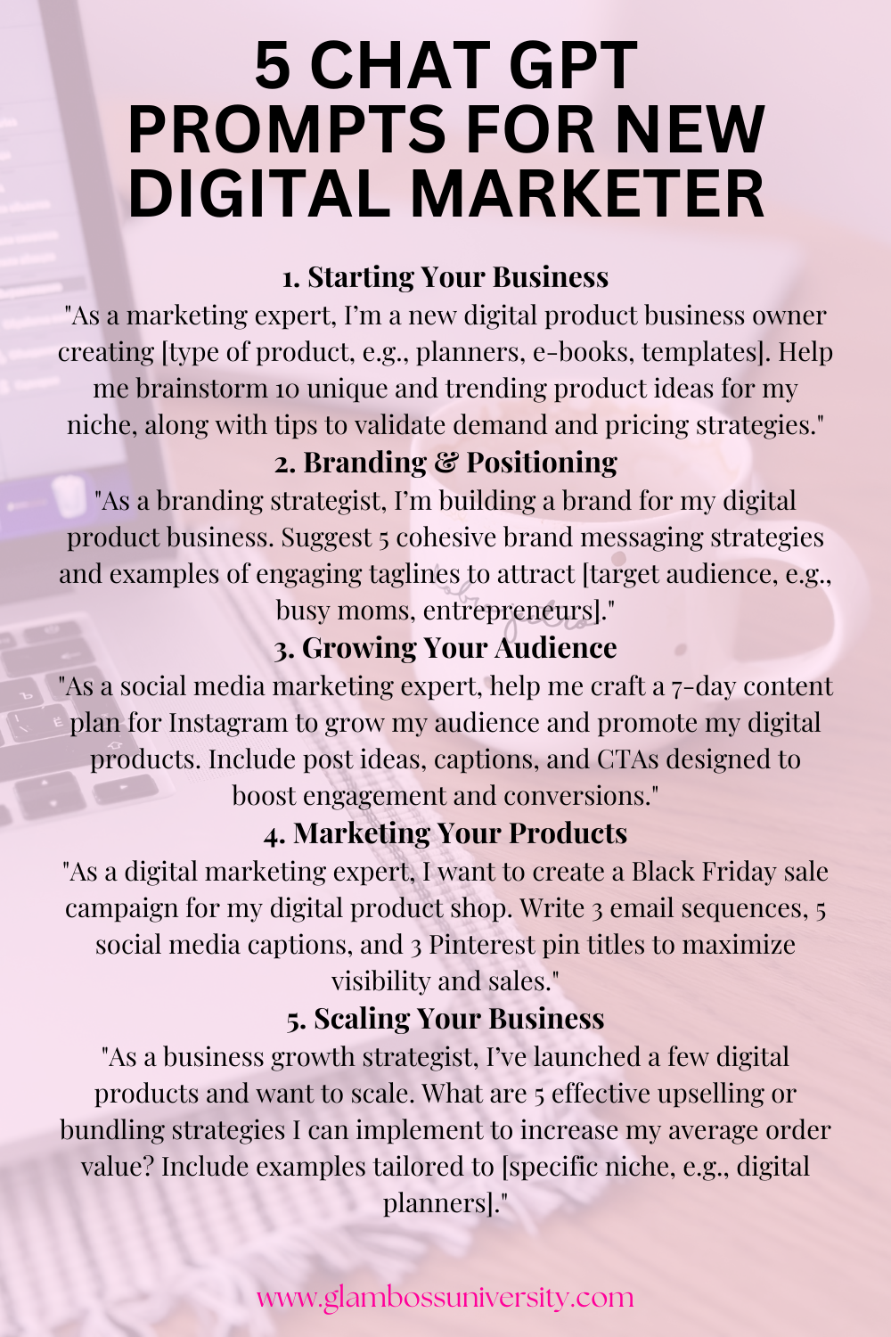 5 Must-Try ChatGPT Prompts for New Digital Marketers