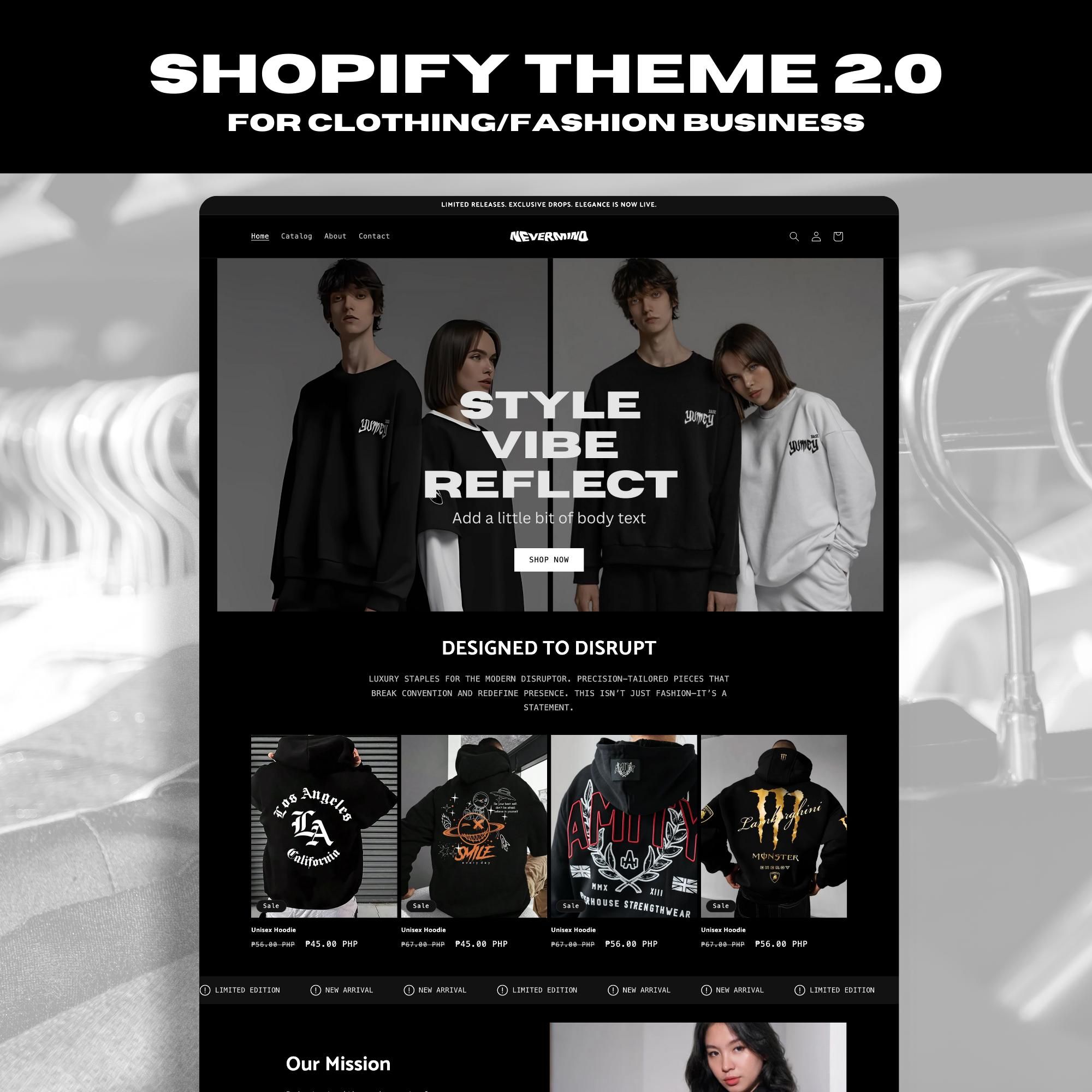 modèle de site Web de vêtements, thème Shopify pour vêtements, thème Shopify, Shopify, thèmes Shopify, modèle Shopify, site Web, Shopifytheme