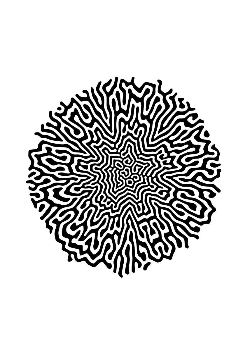 ‘Turing Pattern ‘ Poster, picture, metal print, paint by Simon Håkansson | Displate