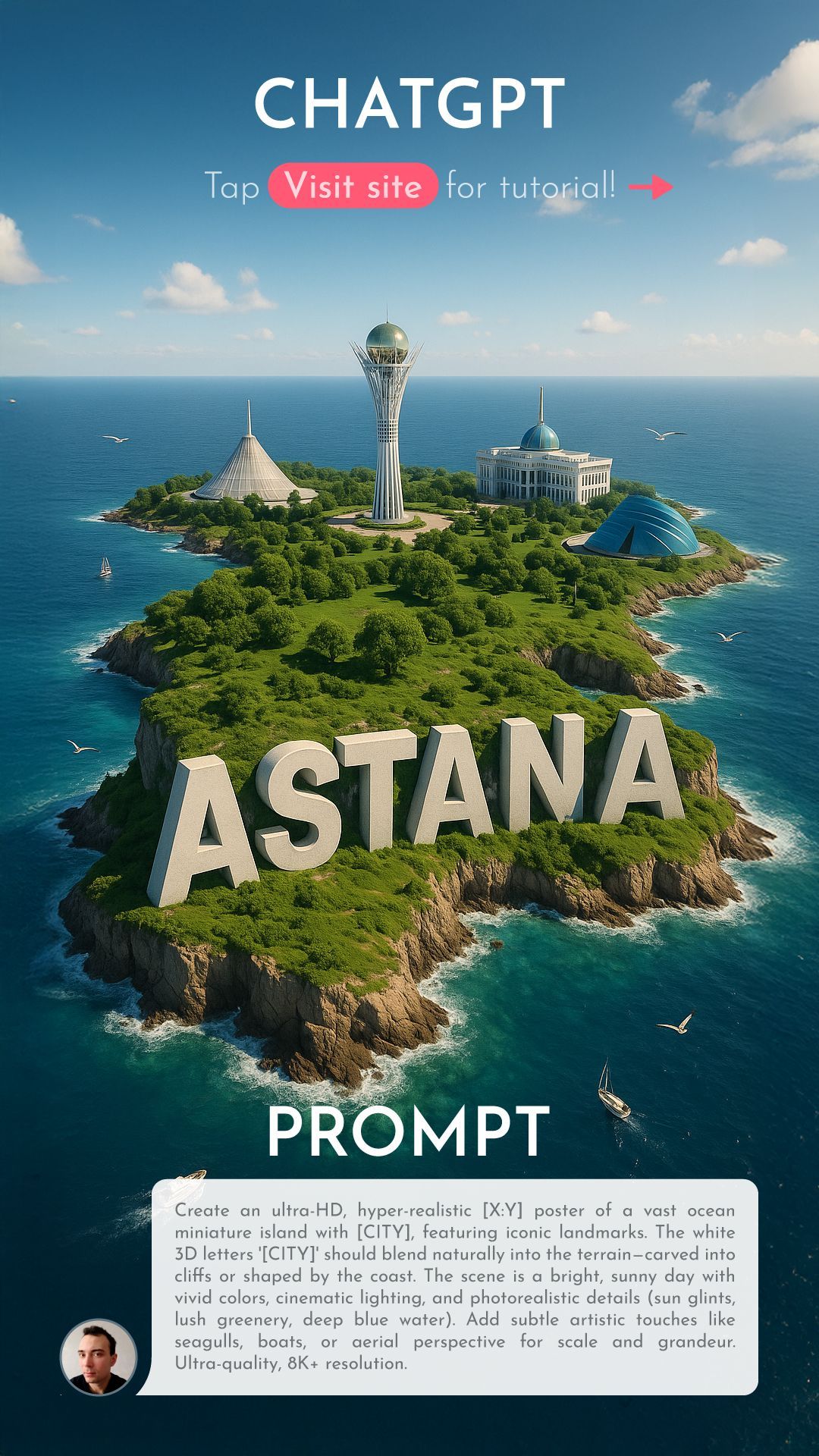 City to Island Transition: A Creative Prompt for AI Art