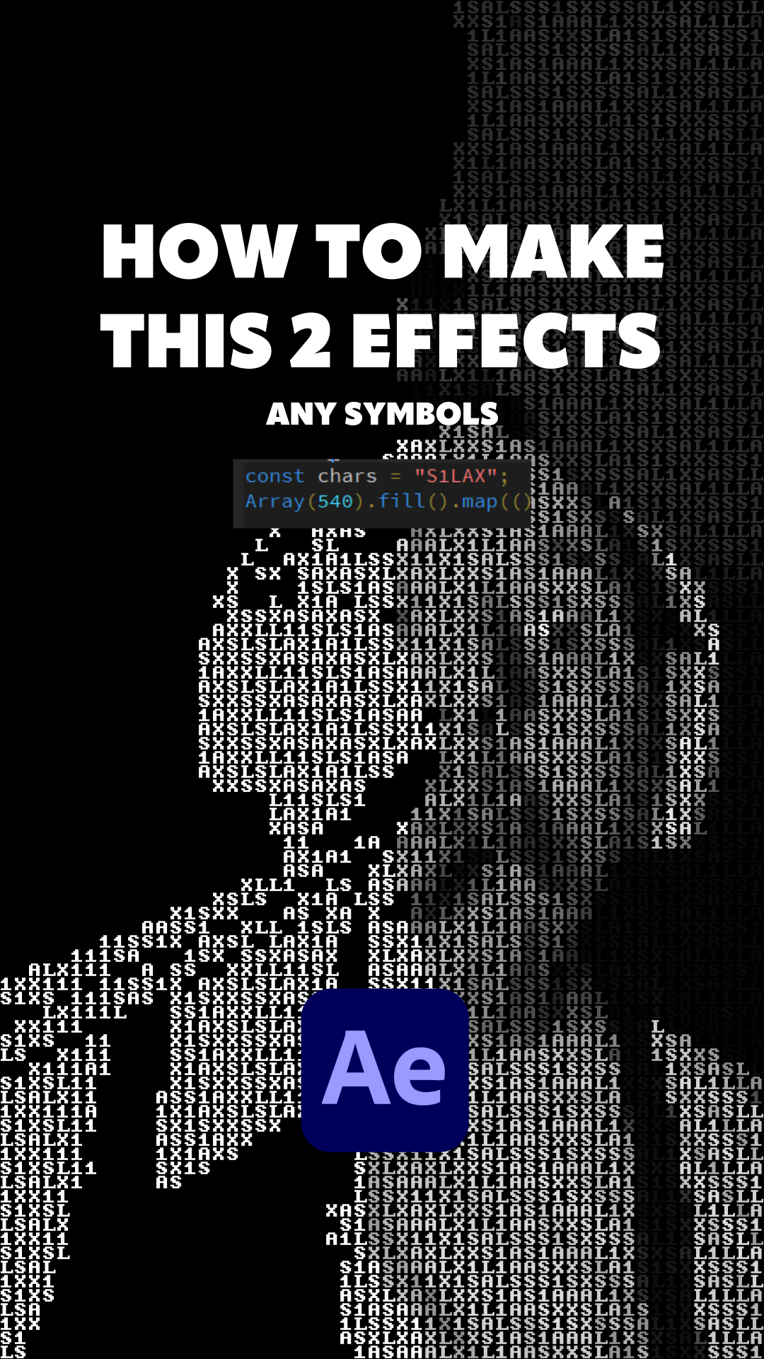 ASCII effect in After Effects