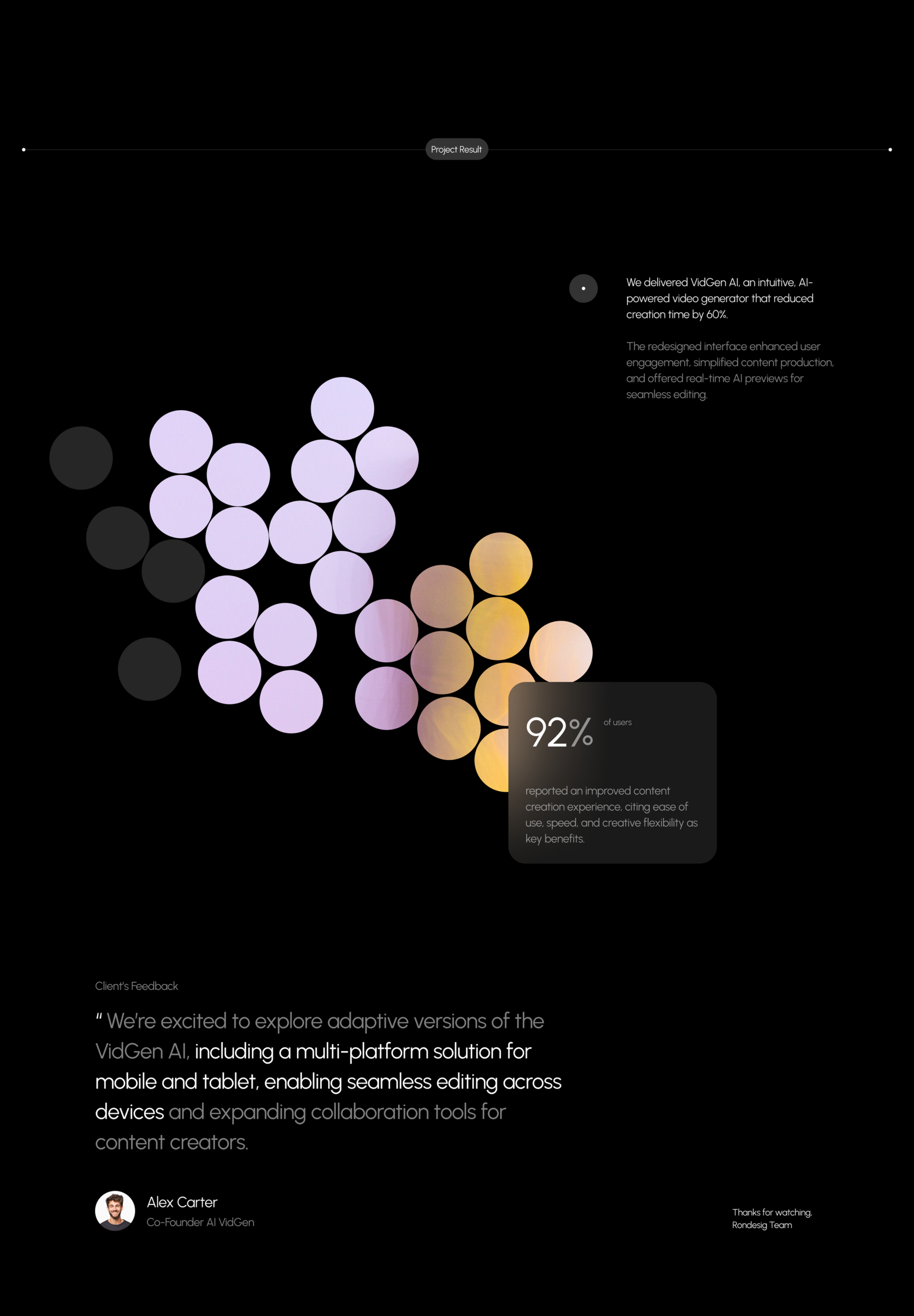 VidGen – AI Video Creation & UX UI Design Dashboard