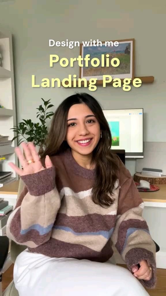 Design a portfolio landing page.