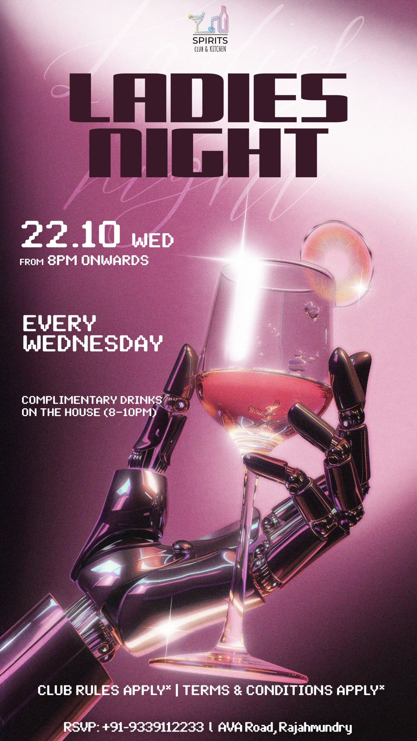 Ladies Night Social Media Poster