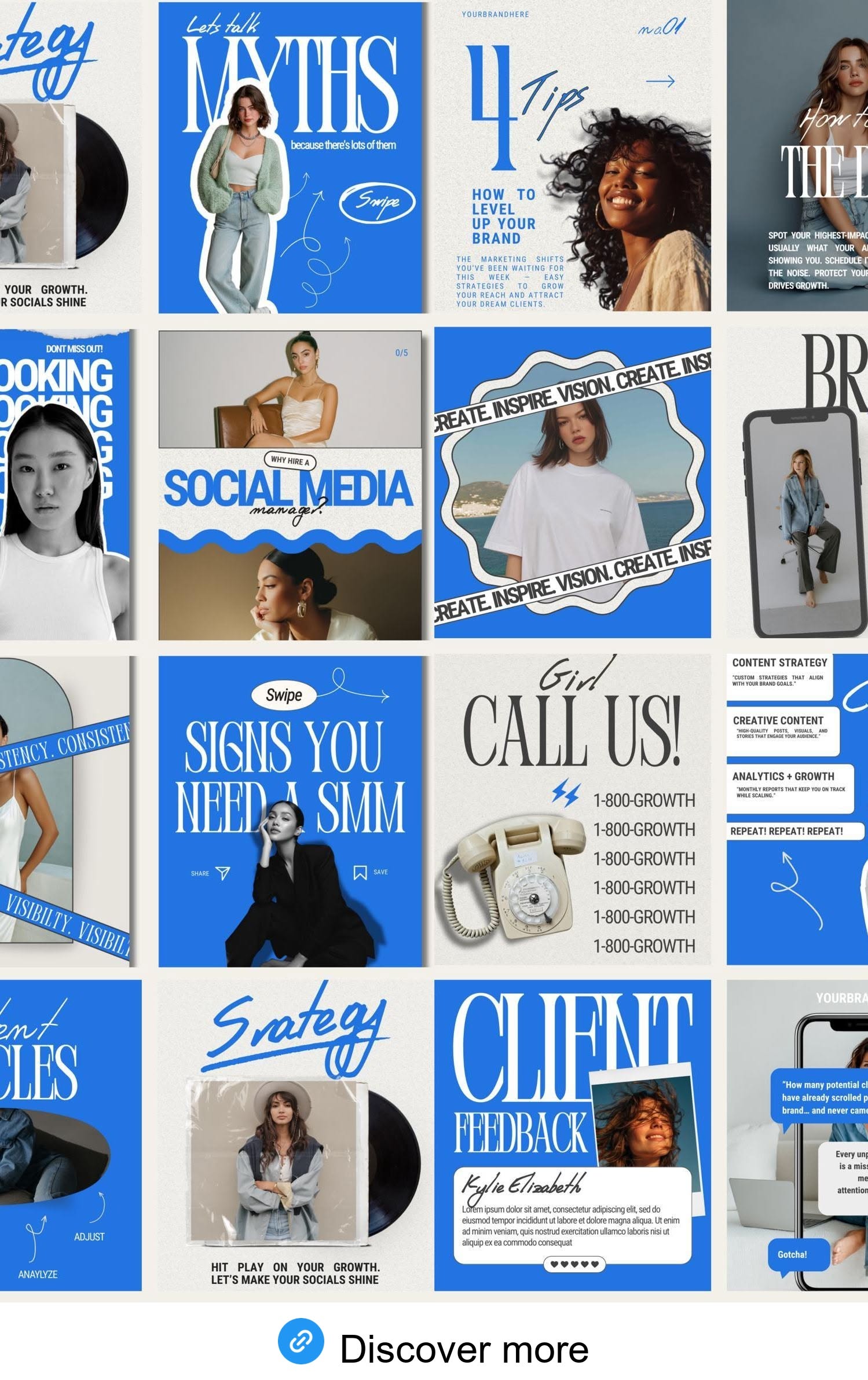 Instagram Templates for Social Media Managers | Aesthetic Workflows