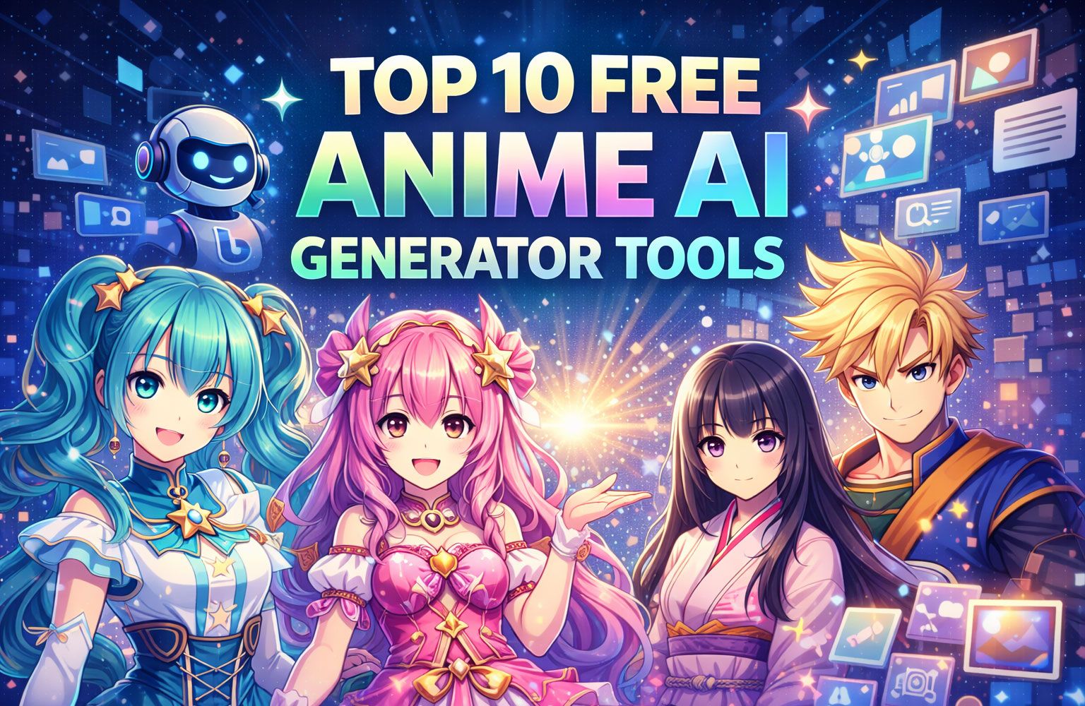 Top 10 Anime AI Generator Free Tools