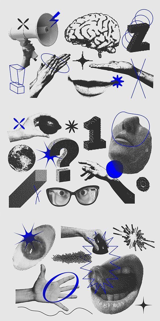 129 Vector Halftone Bitmap Shapes