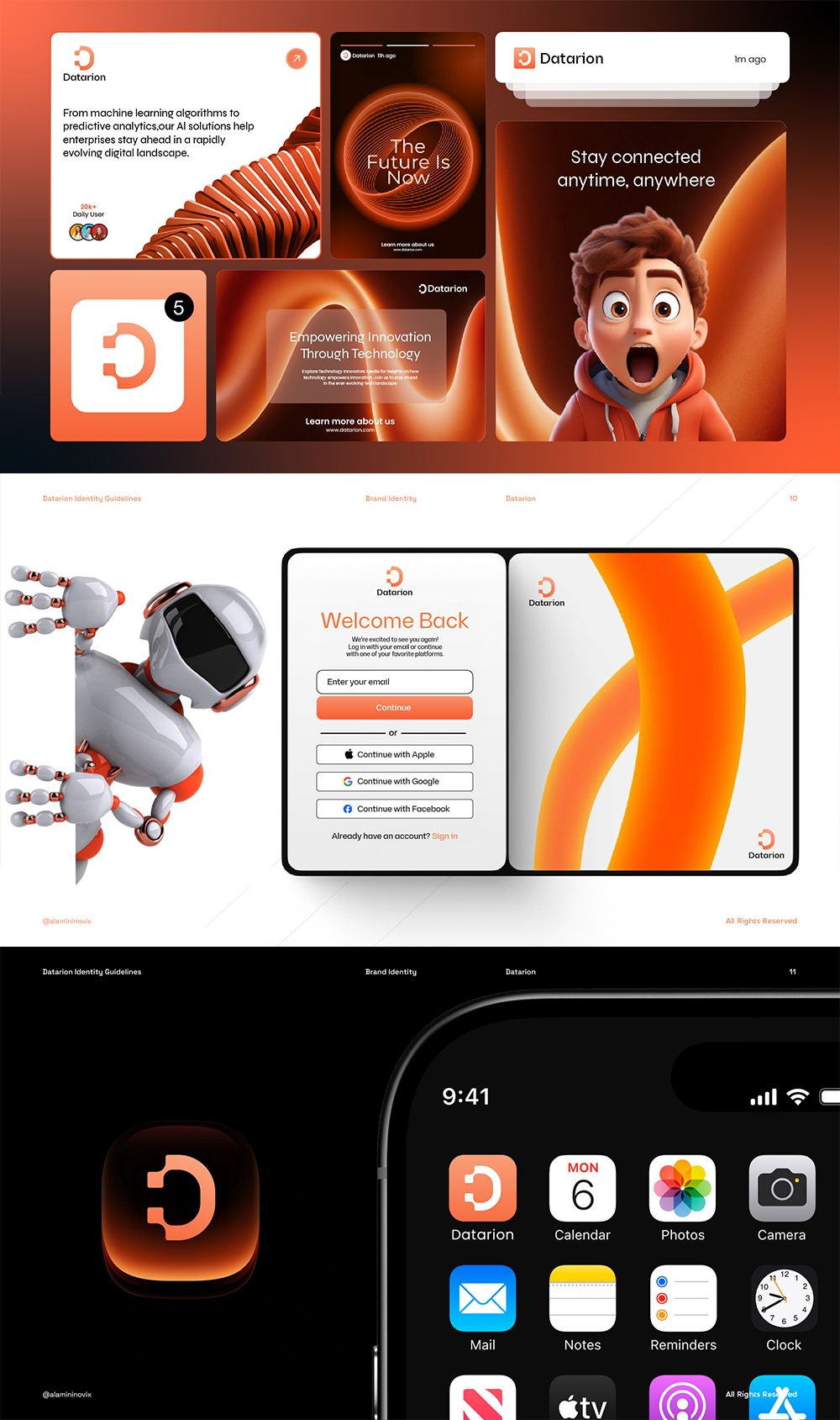 Futuristic Tech Branding | Visual Identity | AI & SaaS Brand Identity