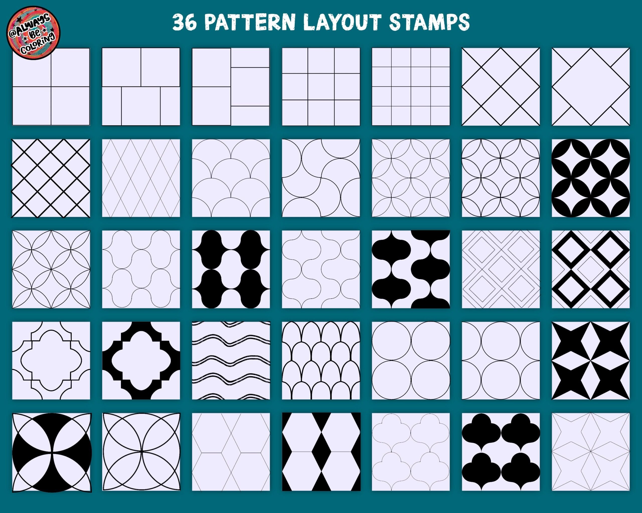 Procreate Seamless Pattern Creator Kit