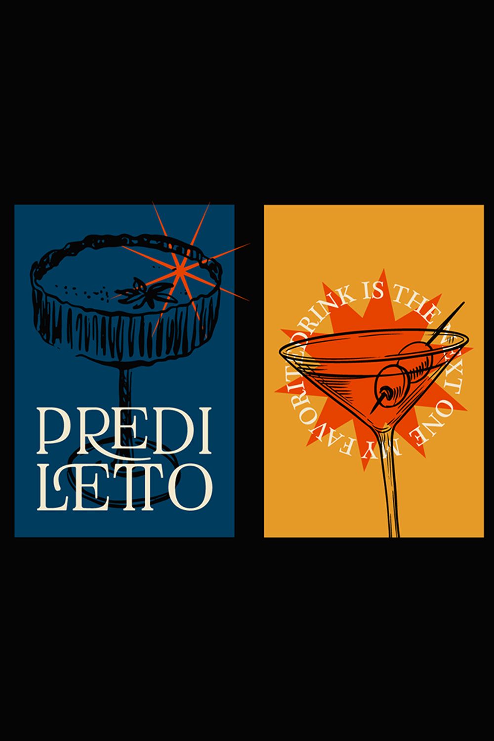 🍸 Sip in Style: Prediletto’s Bold Cocktail Bar Vibes