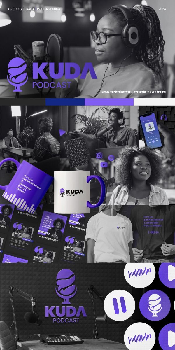 identidade visual de podcast