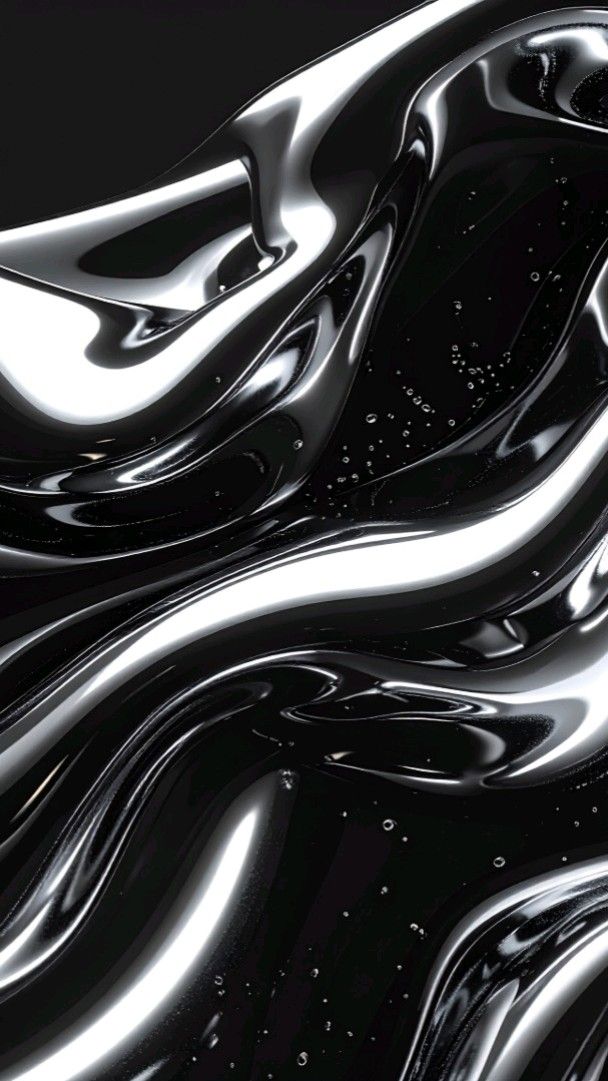 Mercúrio Líquido: Wallpaper Chrome Futurista