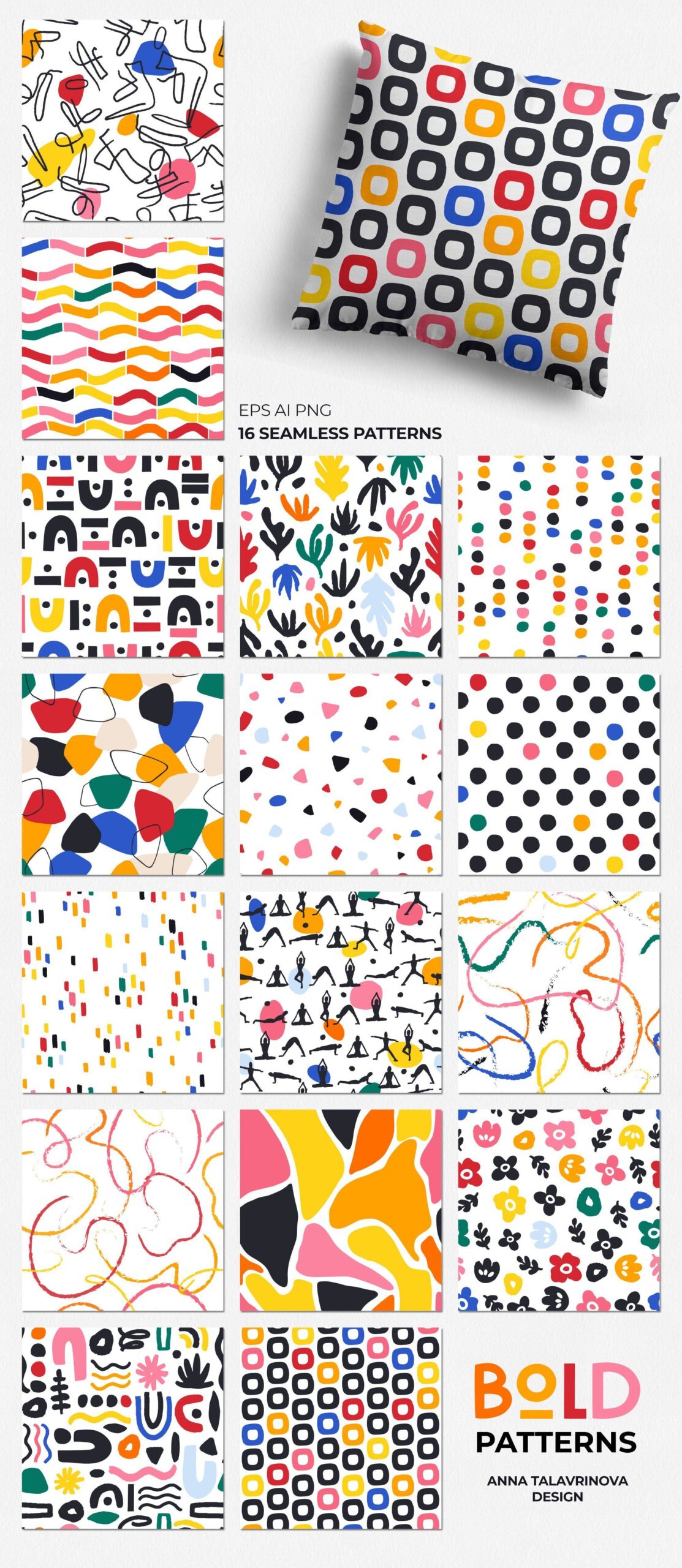 Bold Abstract pattern & posters